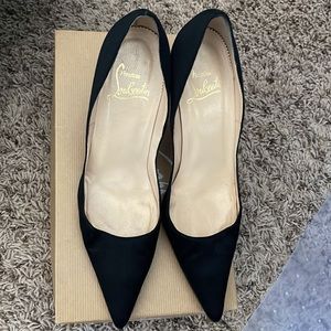 Christian Louboutin Satin Decoltissimo Pumps